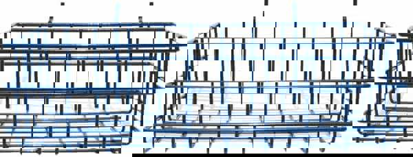 Peg Board/Slatwall Basket: Rectangular, Steel